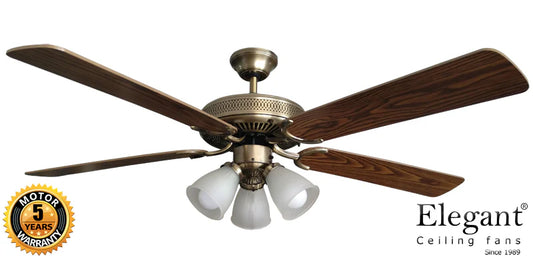 Elegant Tropicana Ceiling fan 52 Inch 132CM wih 3 lights