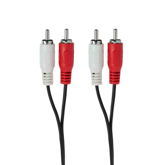 LOGILINK CA1039 2.5m RCA CBL 2x M/M BLK