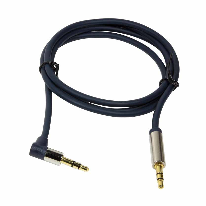 LOGILINK CA11100 1m 3.5AUDIO CBL STEREO 90° angled M/M BLUE