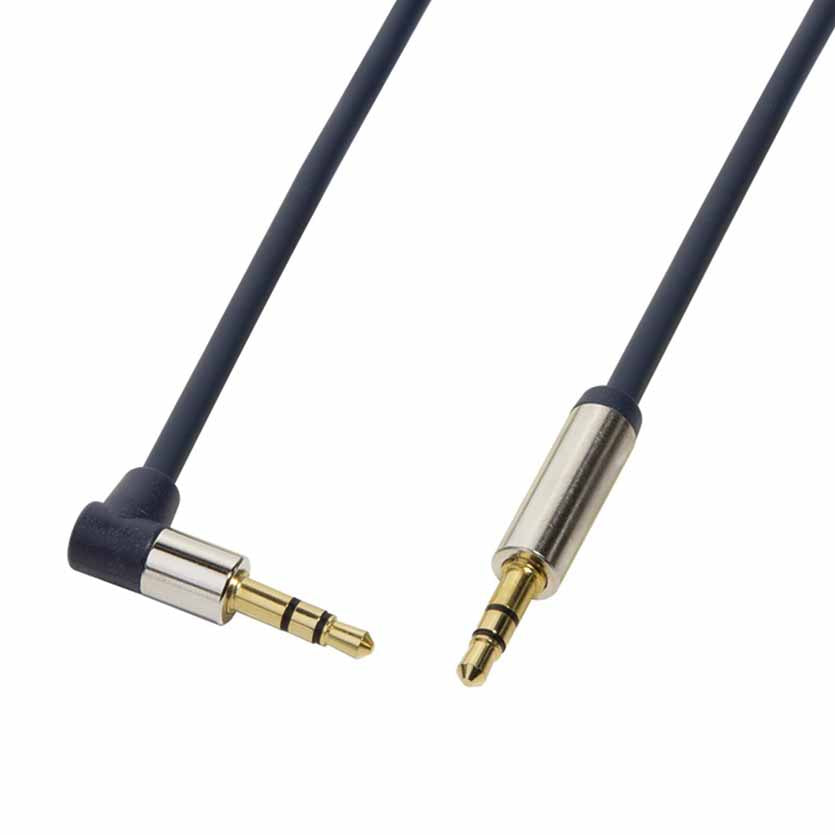 LOGILINK CA11100 1m 3.5AUDIO CBL STEREO 90° angled M/M BLUE