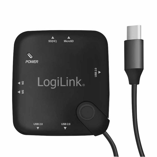 LOGILINK, UA0344 USB C (ONG) MULTIFUNCTION CARD READER & HUB
