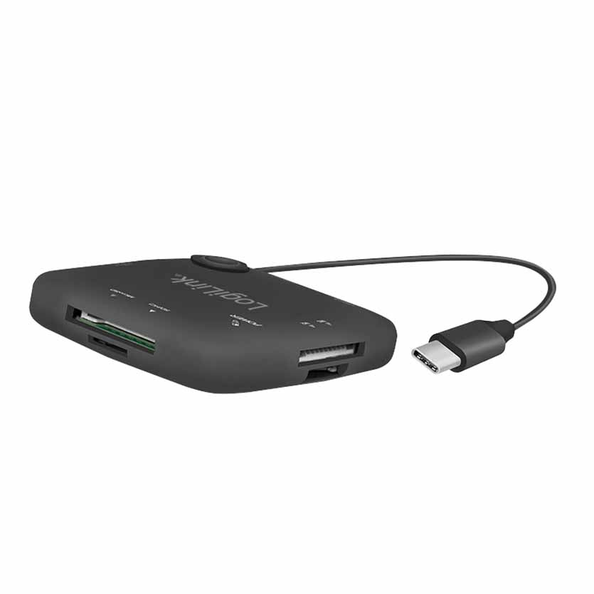 LOGILINK, UA0344 USB C (ONG) MULTIFUNCTION CARD READER & HUB
