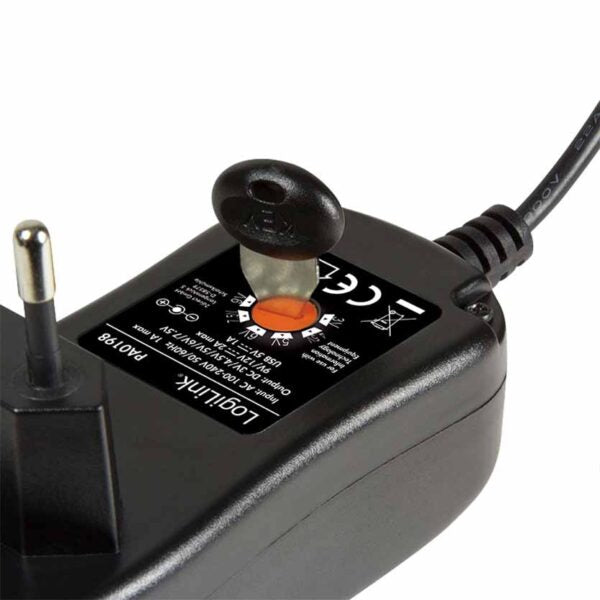 LOGILINK PA0198 UNIVERSAL POWER SUPPLY WITH USB PORT 2A 3-12V 24W