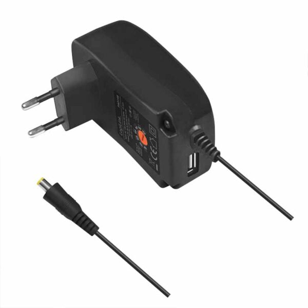 LOGILINK PA0198 UNIVERSAL POWER SUPPLY WITH USB PORT 2A 3-12V 24W