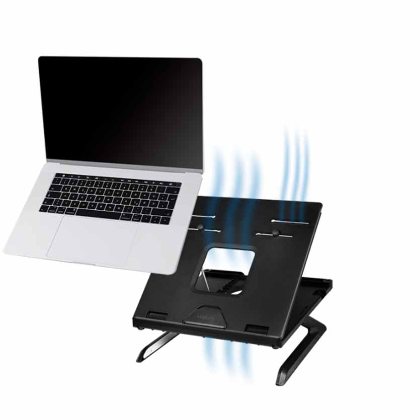 LOGILINK AA0133 NOTEBOOK STAND W/SMARTPHONE HOLDER 10-16″