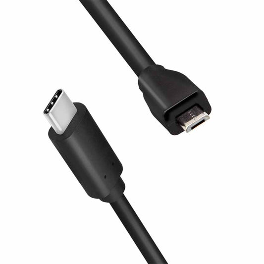 LOGILINK CU0196 0.5m USB CABLE USB TYPE- C TO USB2.0 MICRO M/M BLACK