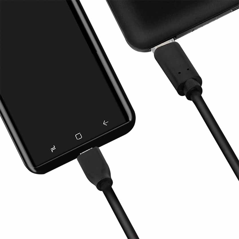 LOGILINK CU0196 0.5m USB CABLE USB TYPE- C TO USB2.0 MICRO M/M BLACK