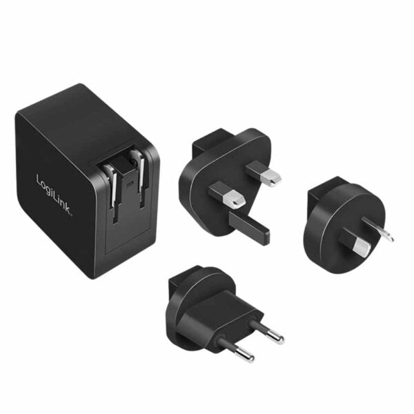 LOGILINK, PA0302 USB SOCKET TRAVEL ADAPTER, 65W 1xUSB-C GaN TECHNOLOGY