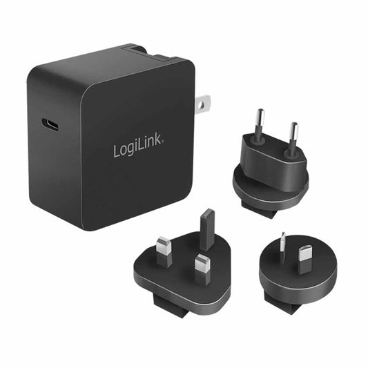 LOGILINK, PA0302 USB SOCKET TRAVEL ADAPTER, 65W 1xUSB-C GaN TECHNOLOGY
