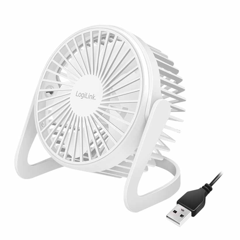 LOGILINK UA0402 USB DESK FAN 12.7cm 30Db WHITE