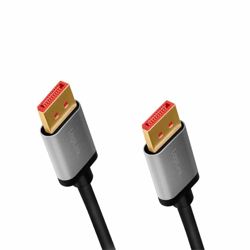 LOGILINK CDA0105 2m DISPLAY PORT 1.4, 8K/60Hz M/M BLK/GREY