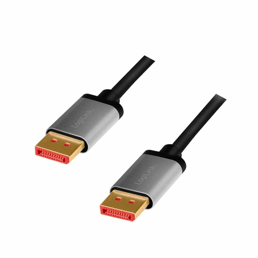 LOGILINK CDA0105 2m DISPLAY PORT 1.4, 8K/60Hz M/M BLK/GREY