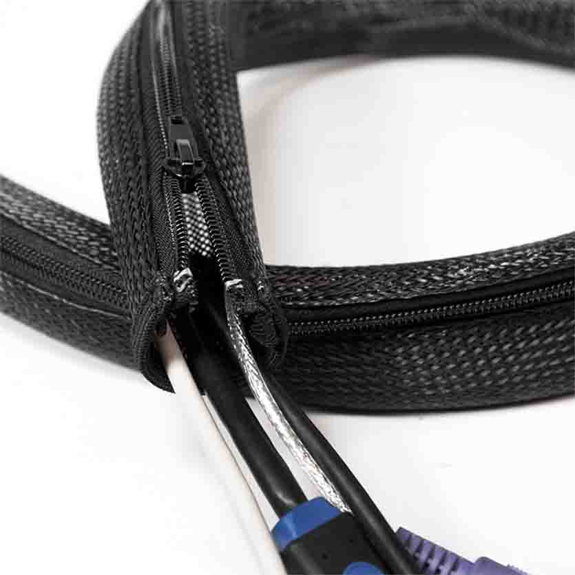 LOGILINK KAB0049 2m CABLE SLEEVE (ZIPPER) POLYESTER OD:50mm BLACK