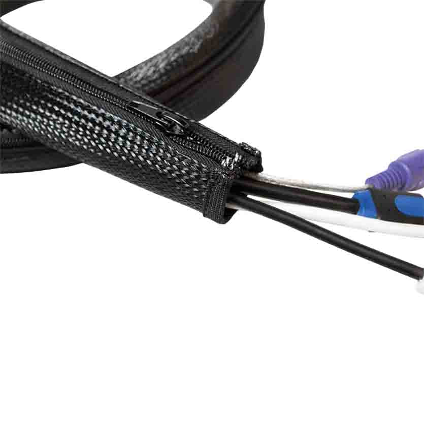 LOGILINK KAB0049 2m CABLE SLEEVE (ZIPPER) POLYESTER OD:50mm BLACK