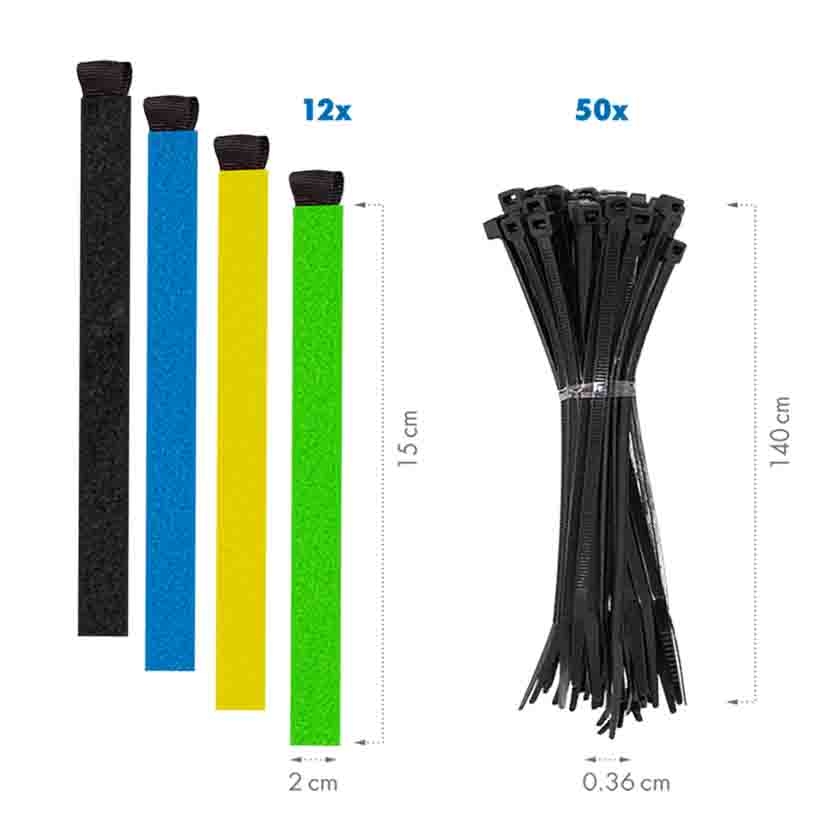 LOGILINK KAB0084 CABLE ORGANIZER SET IN A BOX