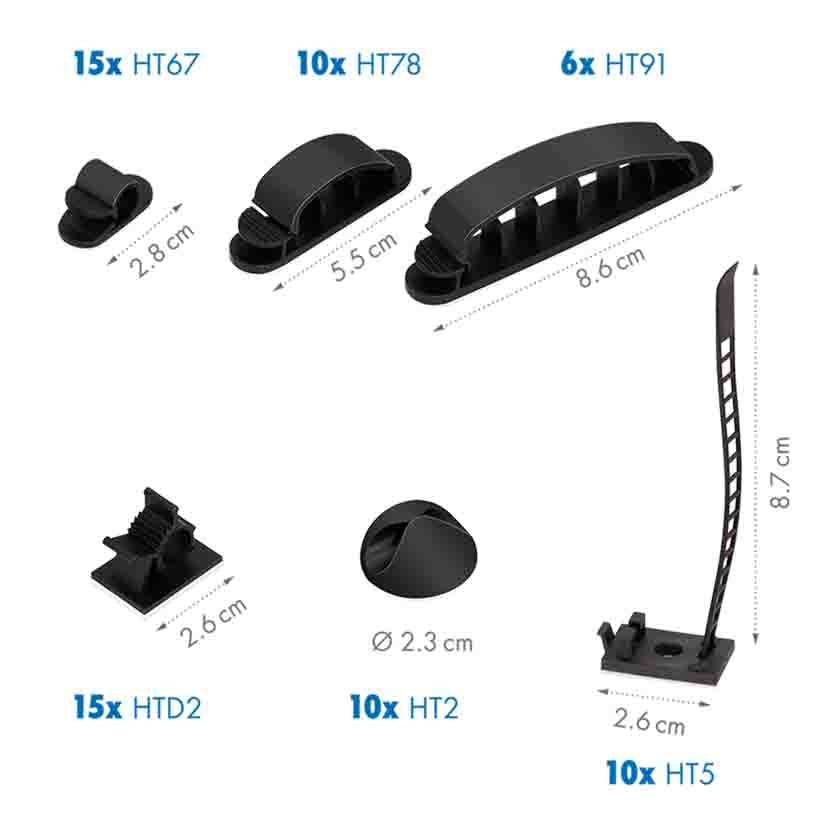 LOGILINK KAB0084 CABLE ORGANIZER SET IN A BOX