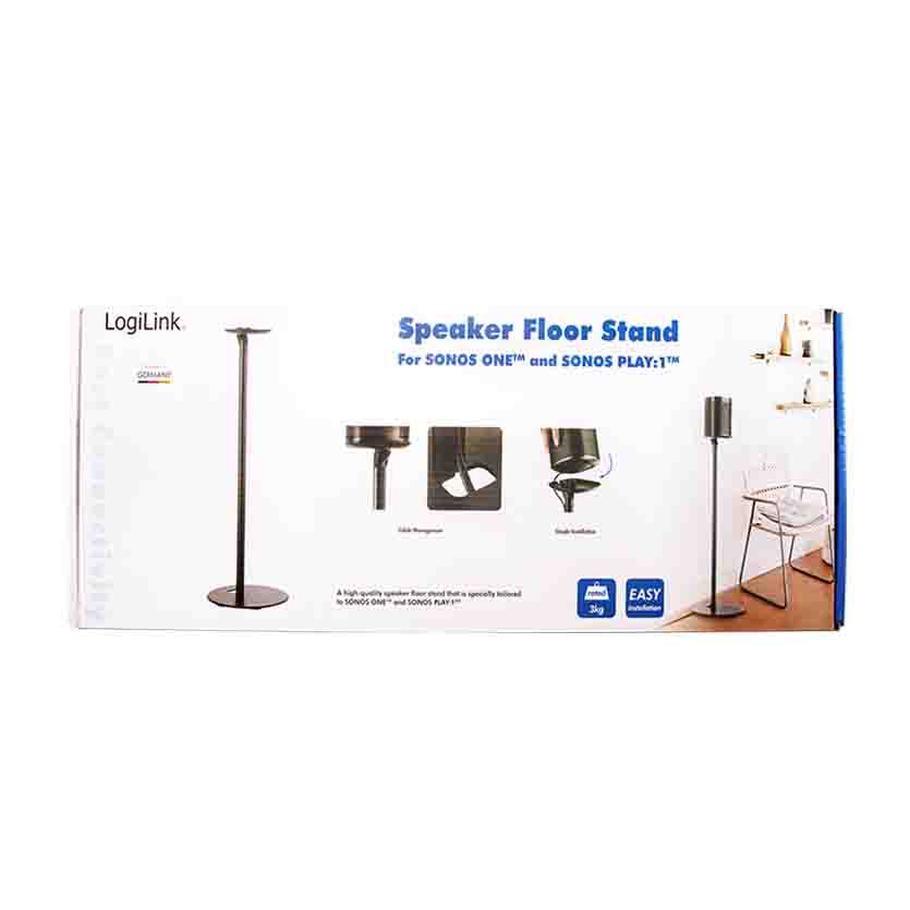 LOGILINK BP0083 FLOOR STAND FOR SPEAKERS, SONOS ONE, ONE SL AND SONOS PLAY:1 BLACK