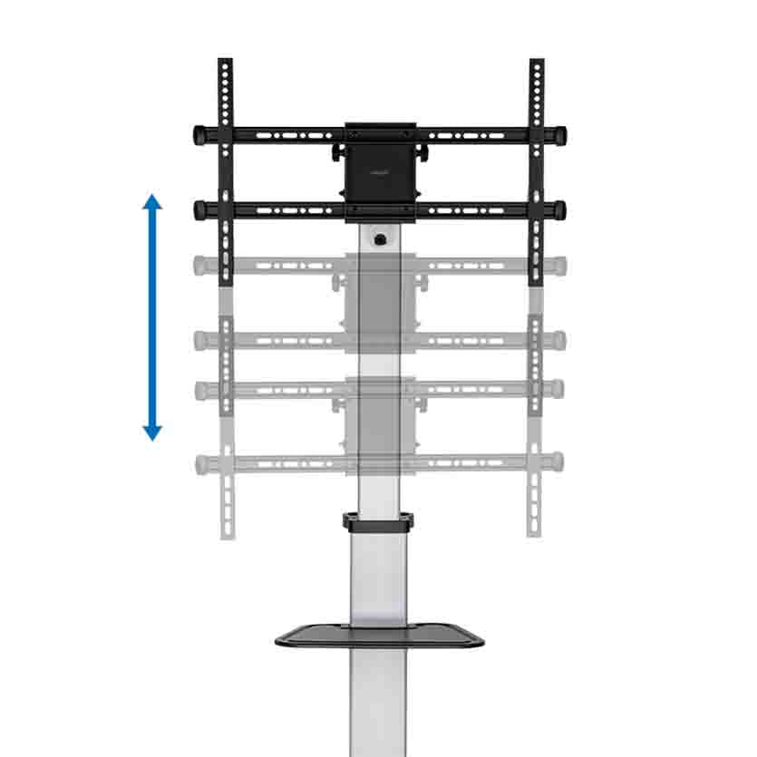 LOGILINK BP0163 TV/MONITOR CART, 37-86”, HEIGHT ADJUSTABLE, 50KG MAX.