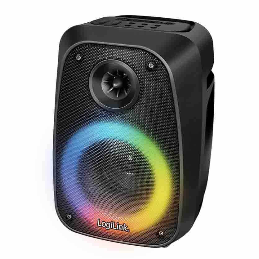 LOGILINK SP0065 BT 5.0 TWS SPEAKER, 5 EQ MODES, RGB LIGHT BLACK