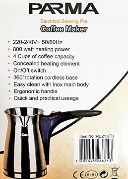 Parma RD213 Electical Brewing Pot Coffee Maker 800W