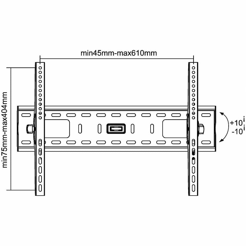 INLINE 23117A FOR TFT / LED / PLASMA 81 – 178cm 32 – 70″ MAX. 75kg