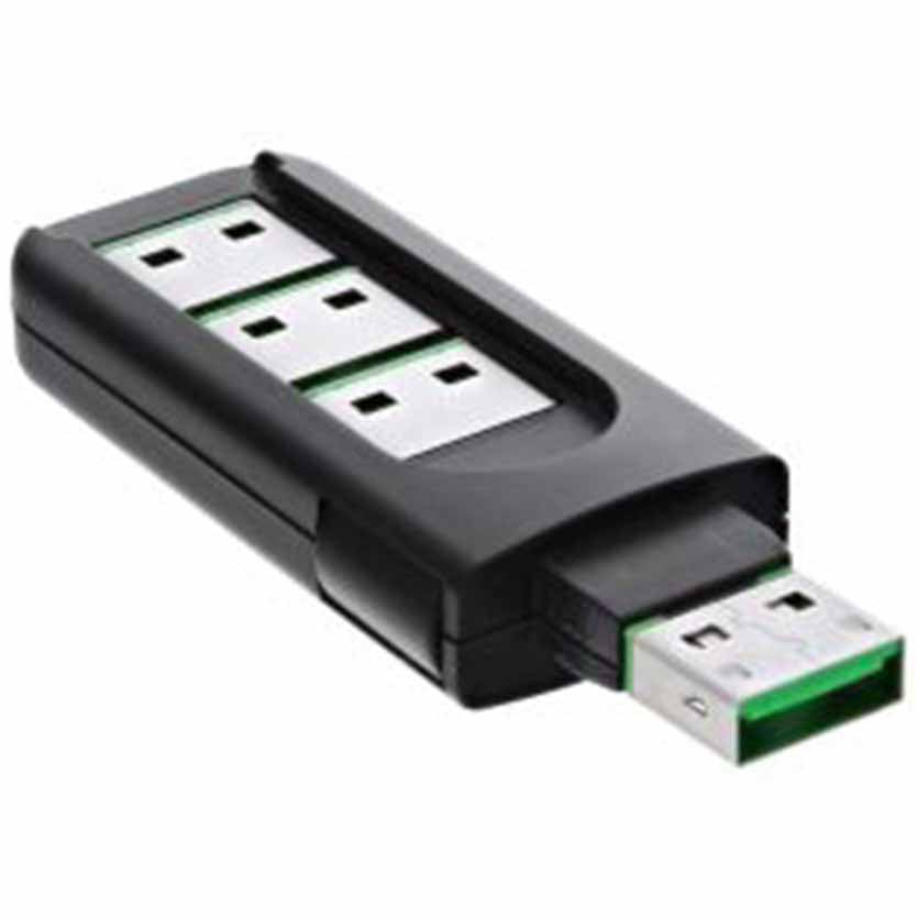 INLINE, 55723 USB PORT BLOCKER (1xKEY & 4xLOCKS)