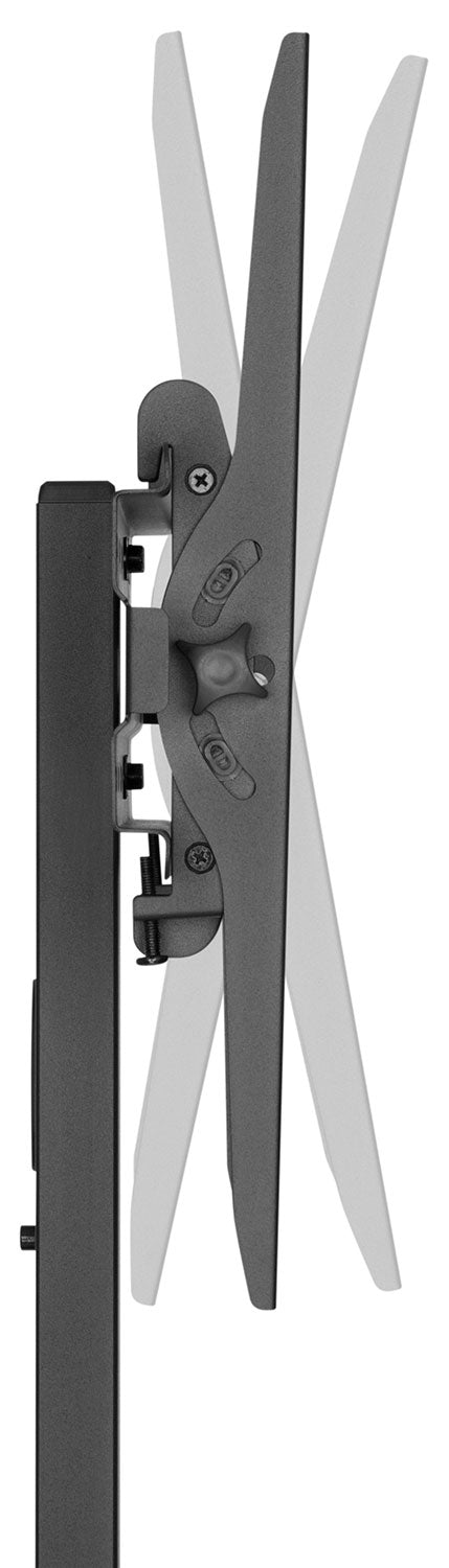 AV:Link TV Trolley Compact Height Adjustable with Shelf 129.204UK