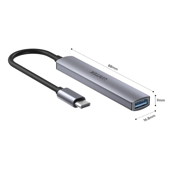 Unitek H1208B USB-C Hub 4port 3xUSB2.0 1xUSB3.0