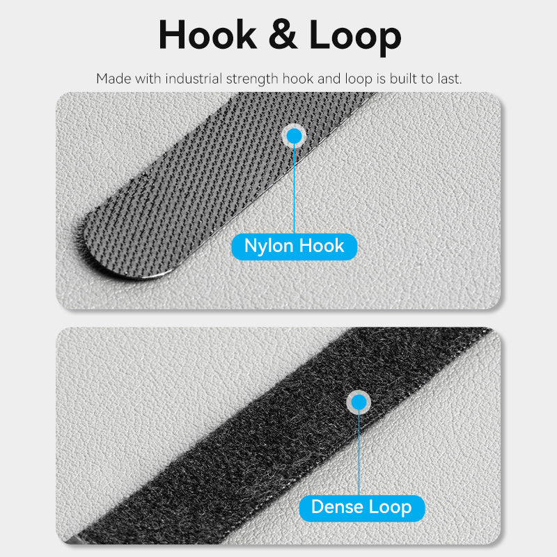 Vention KANB0-10 Cable Organiser Hook & Loop Cable Tie 120mm 10 Pcs