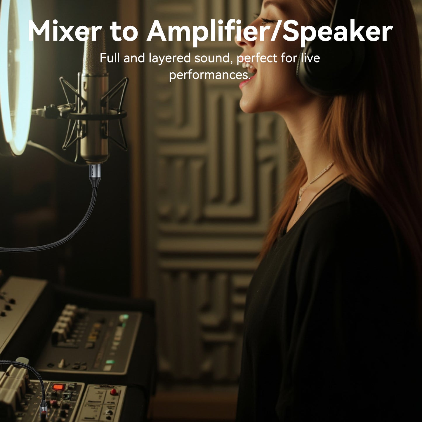 Vention BKHHI AUDIO XLR M-F Cable Braided-Metal 3.0m