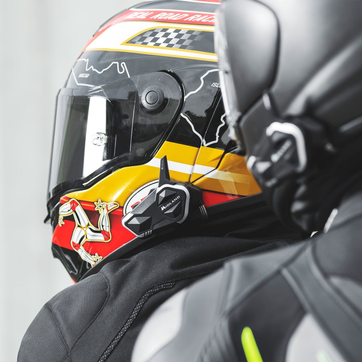 Midland Moto Intercom R1 Mesh Hybrid BT & Mesh Helmet Headset (single)