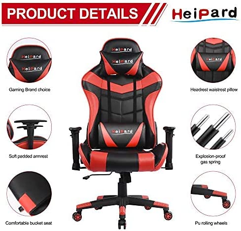 LC-POWER HP-GC-03BR GAMING CHAIR BLK/RED