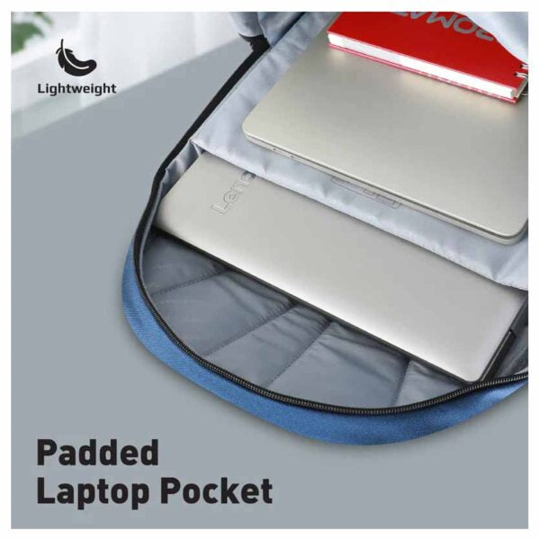 PROMATE BIRGER.BLUE 15.6″ BACKPACK LAPTOP COMFORTSTYLE W/LARGE COMPARTMENTS