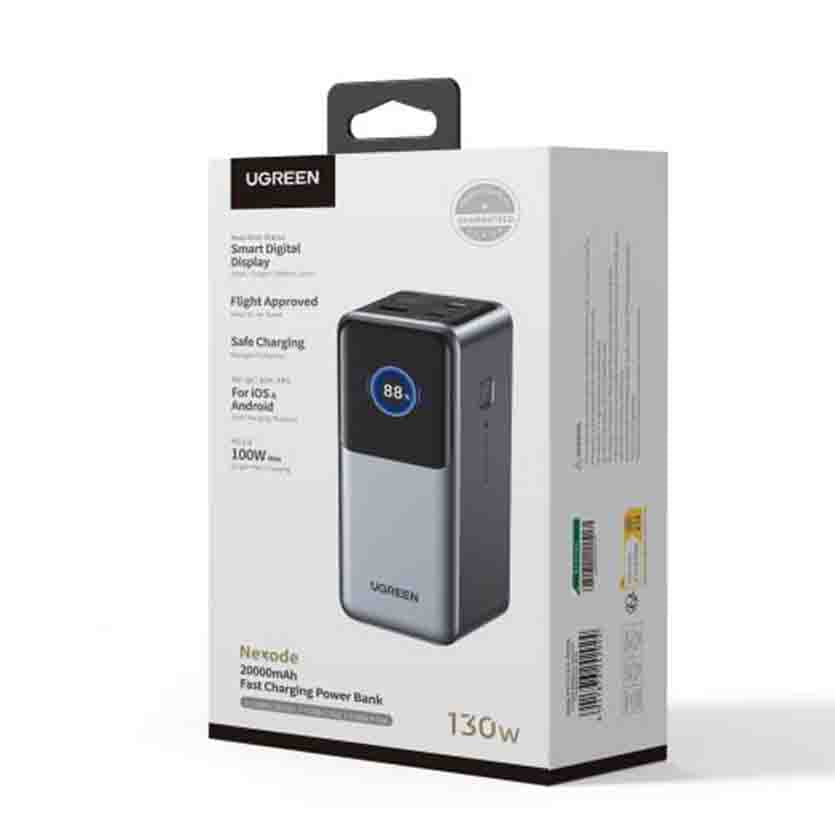 UGREEN 35524B POWERBANK 20000mAh 130W PDx2 , QC3.0x1