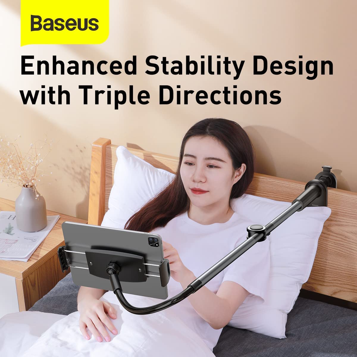 Baseus Stand Tablet with Clamp Rotary Adjustment Grey
