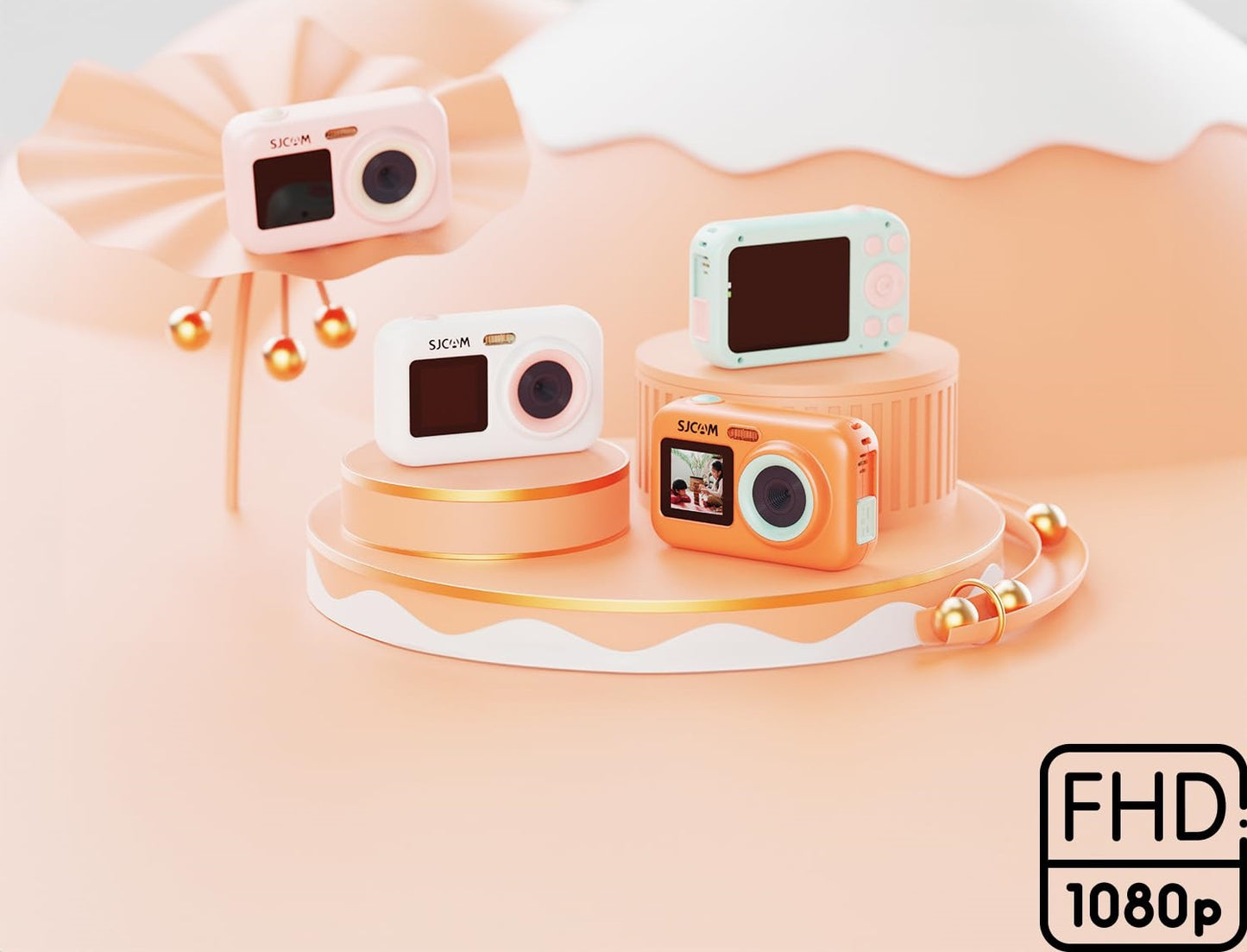 SJCAM FHD30FPS  Funcam+ Dual Screen Kids Action Camera 44MP