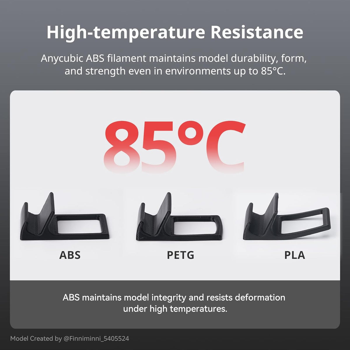 Anycubic ABS Filament Black 1Kg
