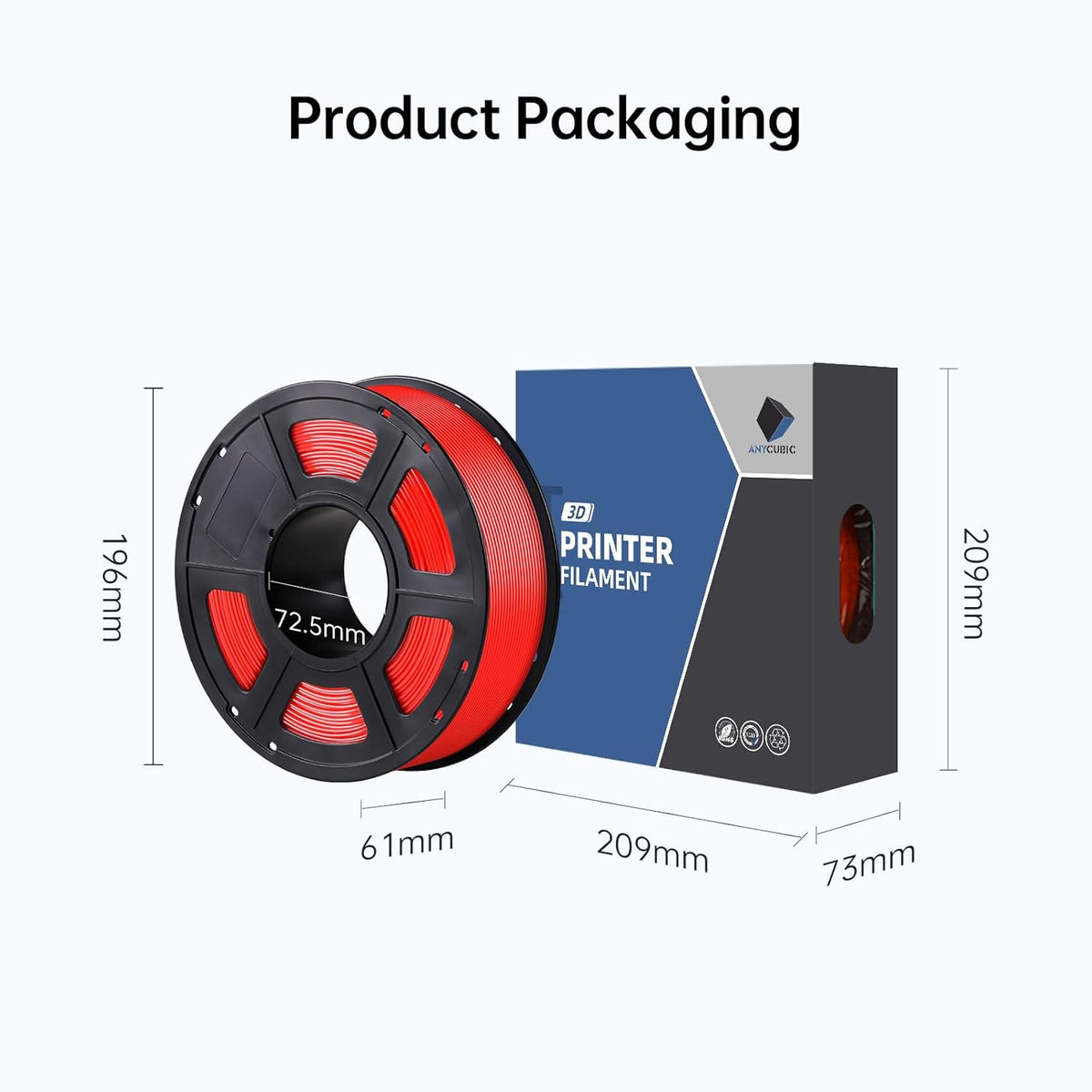 Anycubic ASA Filament Red 1Kg