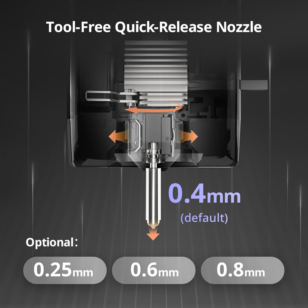 Anycubic 3D Printer Kobra X Multicolor With Top-Mounted 4 x Filament Holders
