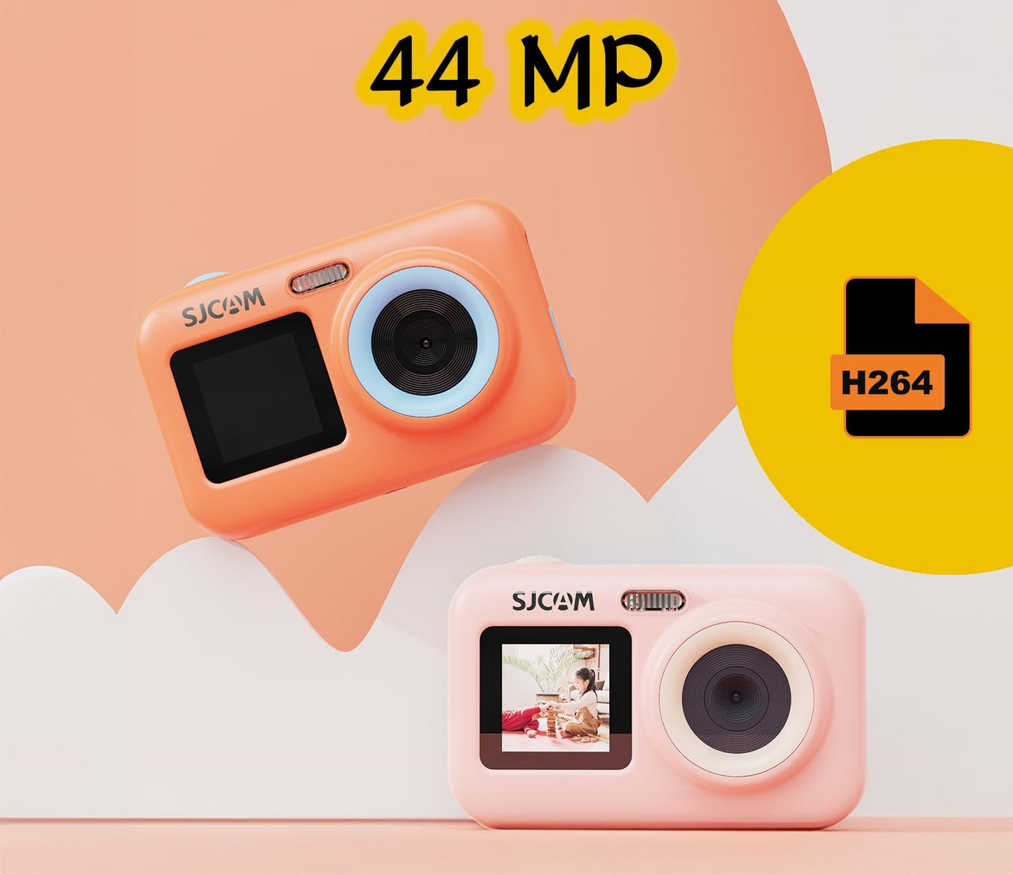 SJCAM FHD30FPS  Funcam+ Dual Screen Kids Action Camera 44MP
