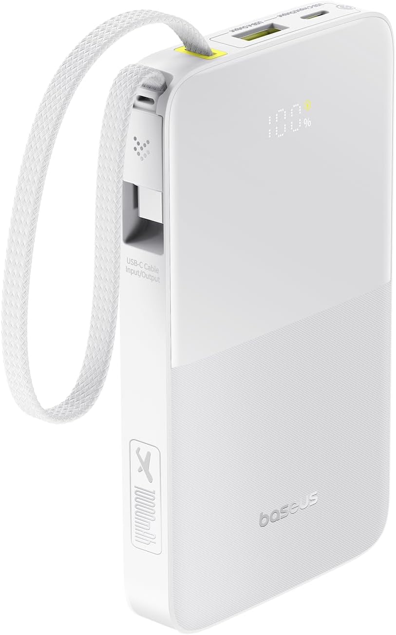 Baseus EnerFill FC51 Bipow2 Pro Powerbank 22.5W 10000mAh + Display White