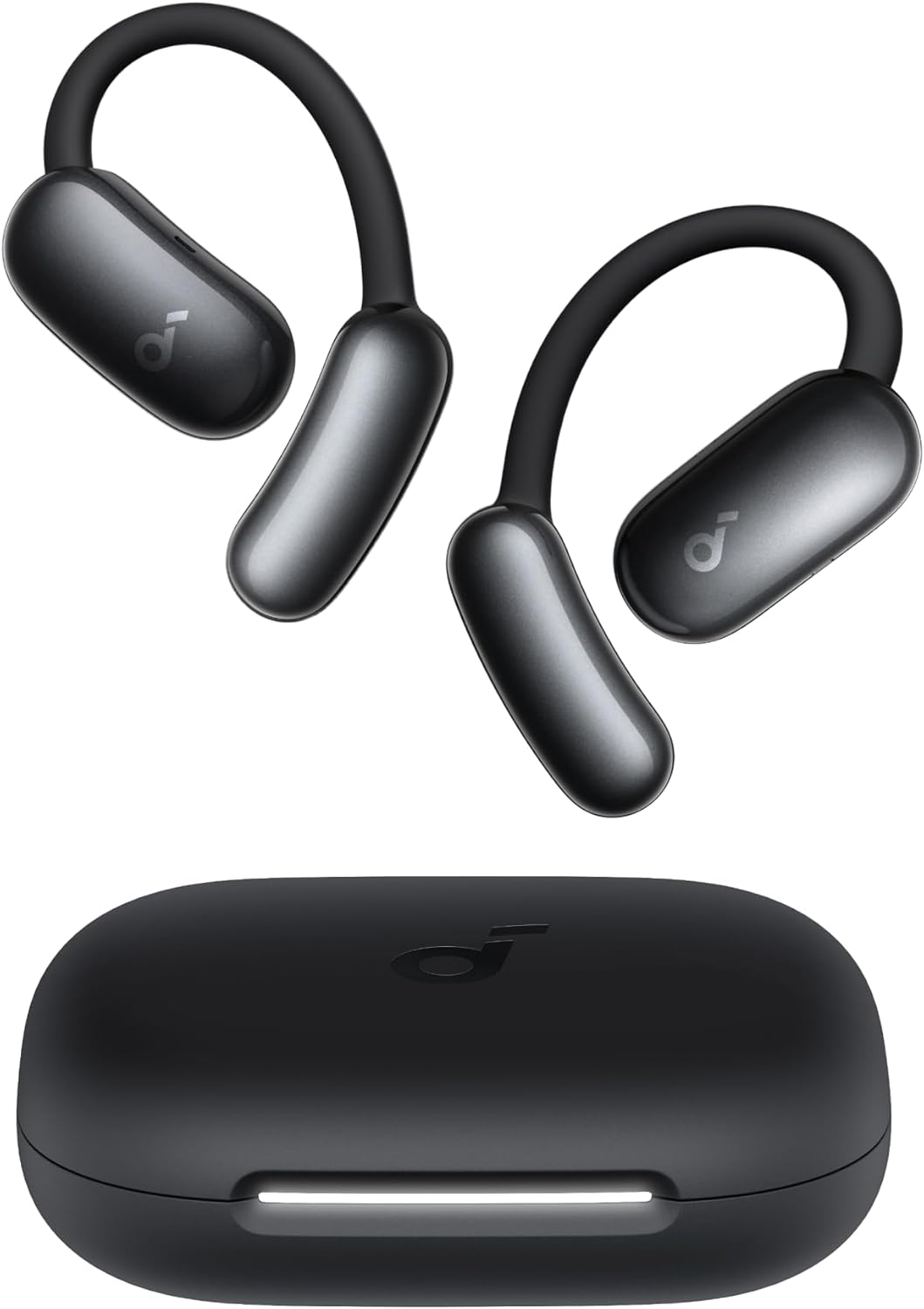Anker Soundcore TWS Earphones Open Air AeroFit 2 AI Assistant, Hi-Res, 35H Playtime, Black