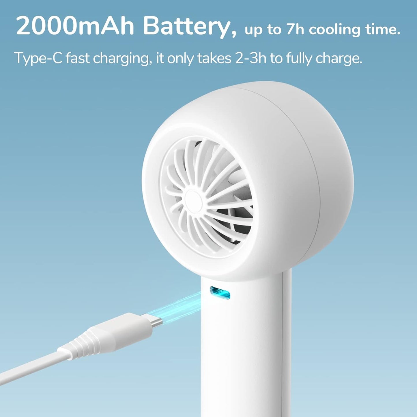 Jisulife FA42 Portable Personal Fan White