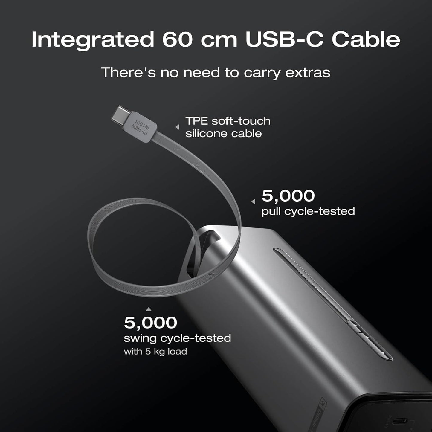 EcoFlow RAPID Pro Powerbank - Recharge in only 20mins - 27650mAh 300W - 140W Built-in Cable