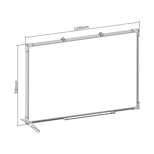 Lumivida WB02-1 Whiteboard Magnetic Dry-Erase Wall-Mounted Large