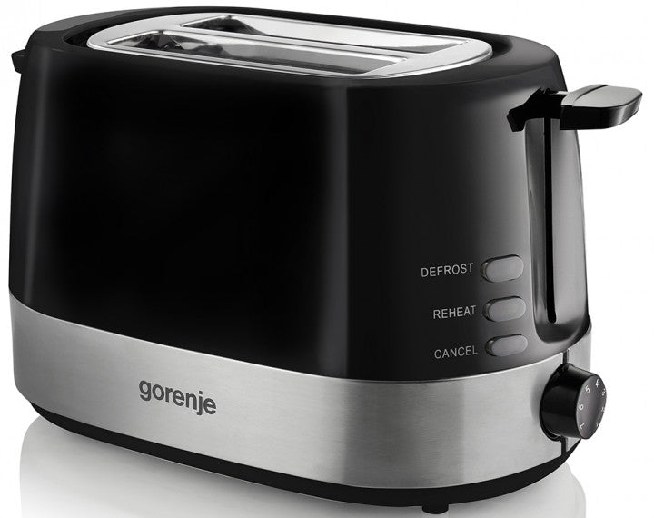 Gorenje T850BK Kitchen Toaster 850W 2 Slots 7 Heating Levels Black
