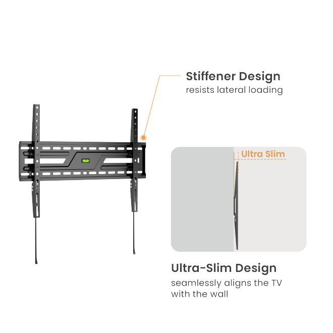 Brateck TV Mount 60x40 Fixed 75kg KL38-46F