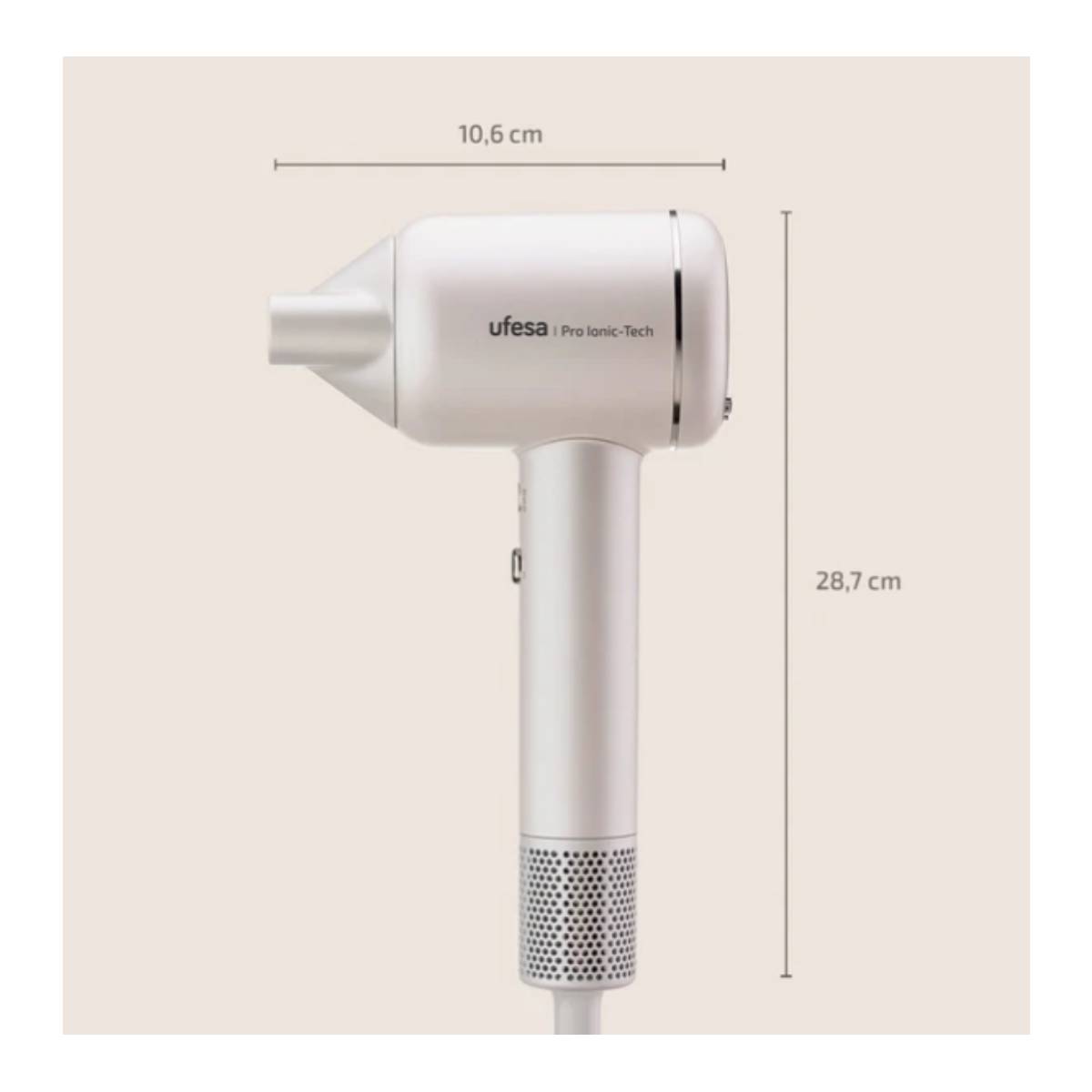 UFESA Pro Ionic Tech Hair Dryer White