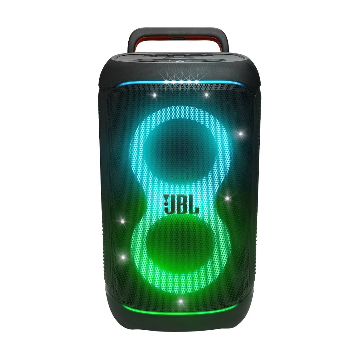 JBL Partybox 520 Portable BT Party Speaker IPX4 Lightshow Wheels Black