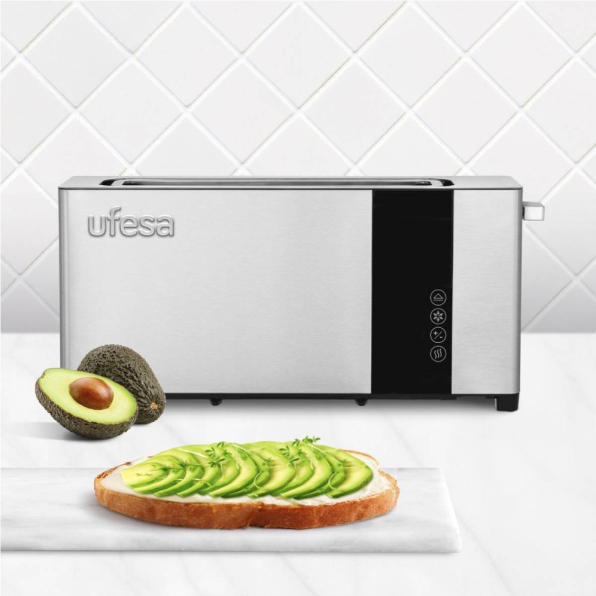 UFESA Duo Plus Delux Toaster Stainless Steel